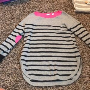 Grey and black striped tunic/shirt